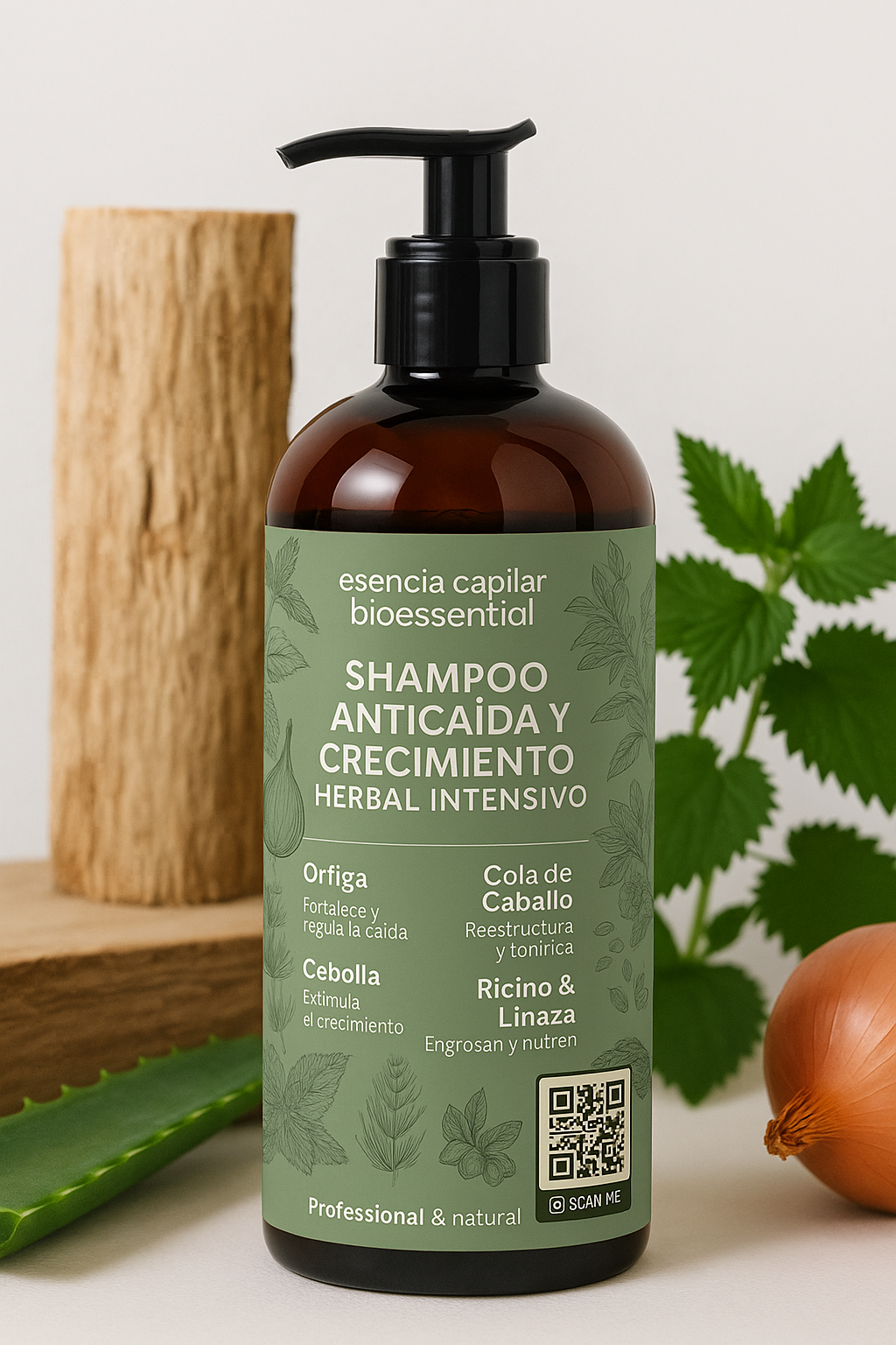 shampoo Anticaída y crecimiento Herbal intensivo